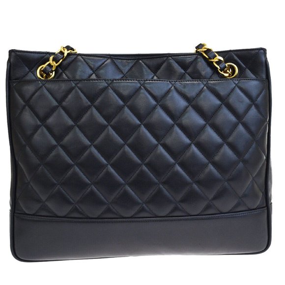 Auth Chanel CC Quilted Chain Tote Bag #N9190H03O - Picture 2 of 8